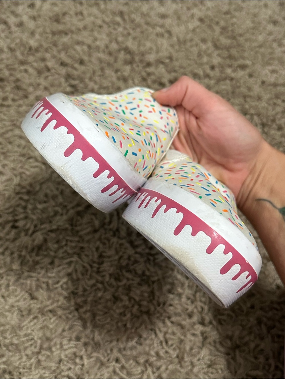 Sperry Sprinkle Slip-On Shoes - White with Multicolor Sprinkles - Picture 9 of 11